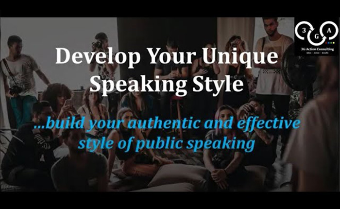 Develop Your Unique Speaking Style