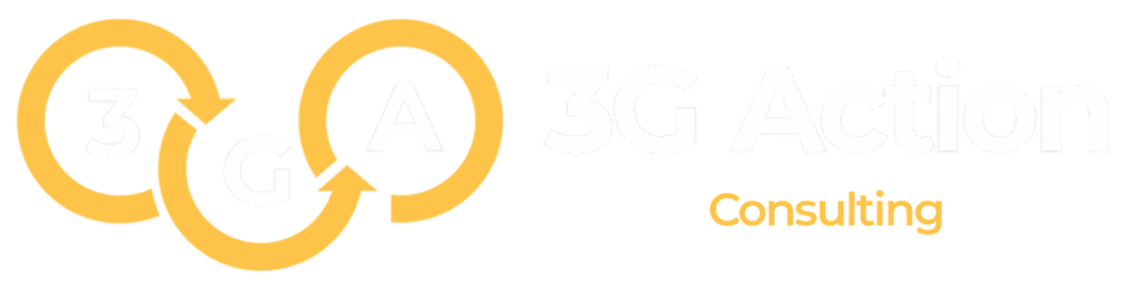 3G Action consulting firm logo representing management and leadership advisory services