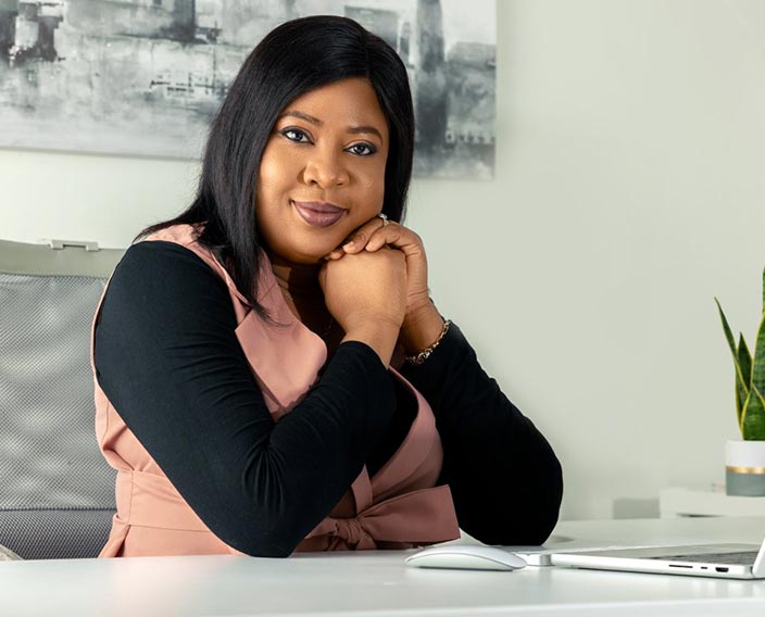 Professional woman in executive leadership coaching program